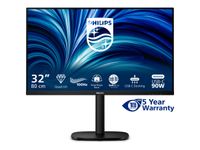 Philips 32B2U3601 - Écran LED 32" - 2560 x 1440 QHD - HDMI, DisplayPort, USB-C - haut-parleurs