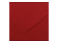Canson Iris Vivaldi - Papier - 500 x 650 mm - 25 feuilles - rouge foncé - 185 g/m²