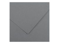 Canson Iris Vivaldi - Papier - 500 x 650 mm - 25 feuilles - gris foncé - 185 g/m²