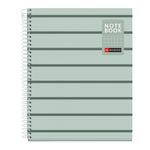 Miquelrius Notebook Between the lines - Cahier à spirale - A5 - 80 feuilles - petits carreaux (5x5 mm) - mousse