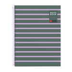 Miquelrius Notebook Between the lines - Cahier à spirale - A4 - 80 feuilles - petits carreaux (5x5 mm) - cendre