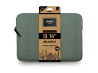 Port Designs Milano II - Housse d'ordinateur portable 13"–14" - velours côtelé - Vert sauge