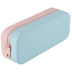 NORDIK - Trousse Silicone - 1 Compartiment - Bleu Rose