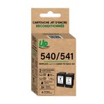 Cartouche remanufacturée Canon PG540/CL541 - noir, cyan, magenta, jaune -Uprint