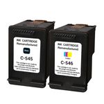 Cartouche remanufacturée Canon PG545/CL546 - noir, cyan, magenta, jaune -Uprint