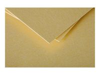 Clairefontaine Pollen - Enveloppe - International C5 (162 x 229 mm) - en pointe - côté ouvert - imprimable - or - pack de 20