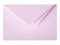 Clairefontaine Pollen - Enveloppe - International C5 (162 x 229 mm) - en pointe - côté ouvert - imprimable - rose bonbon - pack de 20