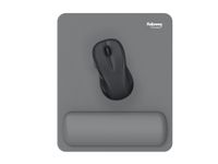 Fellowes Breyta - Tapis de souris avec repose-poignets - gris