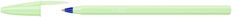 BIC - Stylo Bille - Cristal Pastel - Corps Vert - Encre Bleue - Moyenne