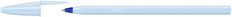 BIC - Stylo Bille - Cristal Pastel - Corps Bleu - Encre Bleue - Moyenne