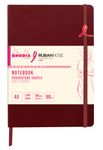 Rhodia - Carnet A5 ligné - 14,8 x 21 cm - Lie de vin