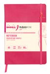 Rhodia - Carnet A5 ligné - 14,8 x 21 cm - Framboise