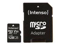 Intenso Professional - Carte mémoire flash (adaptateur microSDXC vers SD inclus) - 512 Go - Video Class V30 / UHS-I U3 / Class10