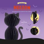 LEGAMI - Décoration d'Halloween en Nid d'Abeille Kitty Black