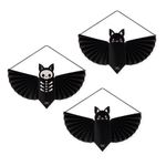 Legami - Set de 3 Décorations en Papier à Suspendre Bat - Halloween