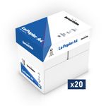 Jet'up Bureau Vallée - Papier blanc - A4 (210 x 297 mm) - 80 g/m² - 50 000 feuilles (20 cartons de 5 ramettes)