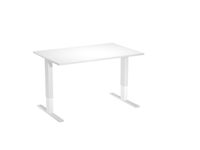 Bureau électrique - L120 - plateau blanc