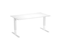 Bureau électrique - L140 - plateau blanc