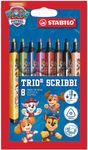 STABILO Trio Scribbi Pat' Patrouille - Feutre de coloriage pointe large - Étui de 8