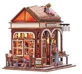 Graine Créative - Scène 3D Lumineuse en Bois Book Store - À monter - Piles non incluses