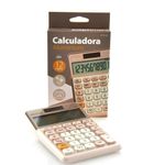 Calculadora de sobremesa Aluminium – 12 dígitos – rosa