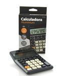 Calculadora de sobremesa Aluminium – 12 dígitos – negro