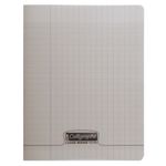 Calligraphe 8000 - Cahier polypro 17 x 22 cm - 48 pages - grands carreaux (Seyes) - gris