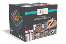 Set de 120 marqueurs double pointe fins - Dessin et coloriage