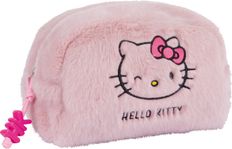 Hello Kitty - Pochette Multi-usage - 3 Poches Intérieures - Rose ou Blanc