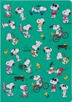 Peanuts - Carnet A5 Souple Ligné Illustré - All Over - 128 Pages