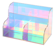 Organiseur de Bureau Multicolore avec Plateau Acrylique