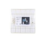 Pêle-Mêle Mémo - Grille Métallique - 50 x 50 cm - 4 Pinces Incluses - 2 Vis et 2 Chevilles Fournies