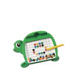 APLI Kids - Mini Ardoise Magnétique Dots Tortue - Jeu éducatif magnétique portable - 16 x 15,5 cm