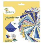 My Mandarine - Kit origami papier Mer - 60 feuilles 20 x 20 cm - 70 g/m²