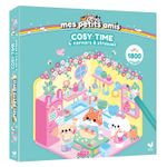 Mes Petits amis - Cosy time - 4 décors à strasser