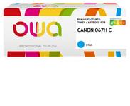 Cartouche laser remanufacturée Canon 067H - cyan - OWA