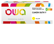 Cartouche laser remanufacturée Canon 067H - jaune - OWA
