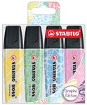 STABILO BOSS ORIGINAL - Pack de 4 Surligneurs Graphic Edition Assotis