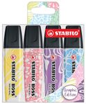 STABILO BOSS ORIGINAL - Pack de 4 Surligneurs Graphic Edition Assotis