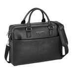 Viquel - Sacoche Ordinateur 2 Compartiments Leo 15,6 Pouces - Noir - Saint-Martin