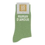 Woom - Chaussettes à paillettes - Maman d’amour - Vert