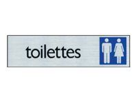Pickup - Plaque de signalisation - 165 x 44 mm - WC hommes / femmes