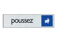 Pickup - Plaque de signalisation - 165 x 44 mm - poussez (horizontal)