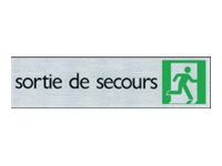 Pickup - Plaque de signalisation - 165 x 44 mm - sortie de secours