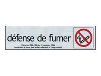 Pickup - Plaque de signalisation - 165 x 44 mm - défense de fumer