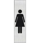 Pickup - Plaque de signalisation - 165 x 44 mm - dames (vertical)