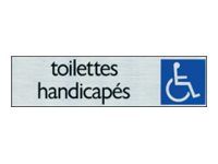 Pickup - Plaque de signalisation - 165 x 44 mm - WC (handicapés)