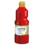 GIOTTO School Paint - Gouache prête à l'emploi ultra lavable - Bouteille en PET Bio - 500ml - Rouge vermillon