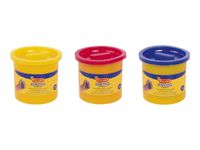 JOVI BLANDIVER - 3 pots de pâte à modeler - 110 g - jaune, bleu clair, rouge rojo