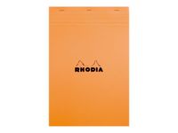 Rhodia - Pack de 5 Blocs notes - A4 + - 80 pages - petits carreaux - 80g - orange